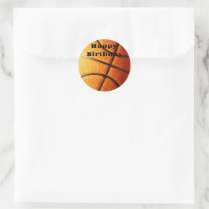 Adesivo Grande Basquete Laranja, Aniversário