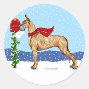 Adesivo Grande Bindle de Correio de Natal Dane