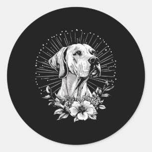 Adesivo Grande Cachorro Dane Lover Estilo Retro Tatuagem
