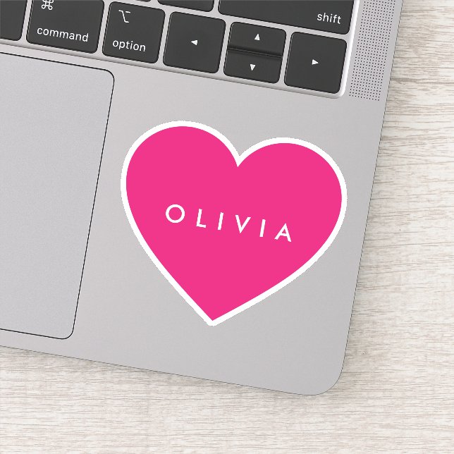 Adesivo Grande coração com autocolante (Detalhe)