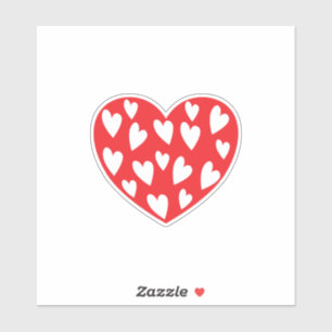 Adesivo Grande Coração Vermelho