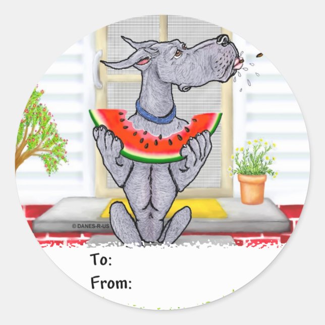 Adesivo Grande Dane SPIT Azul (Frente)