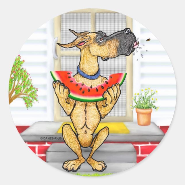 Adesivo Grande Dane SPIT Fawn (Frente)