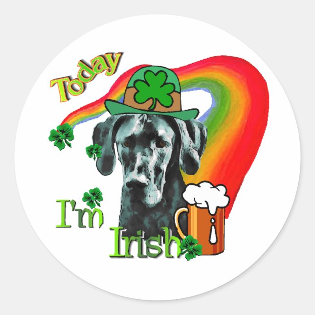 Adesivo Grande Dia de São Patrício de Dane (Frente)