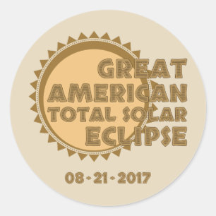 Adesivo Grande eclipse solar total americano - 2017