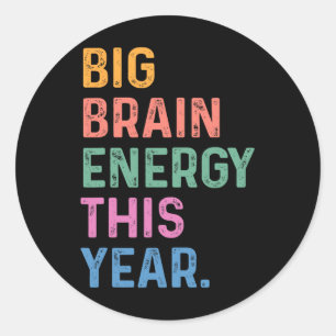 Adesivo Grande Energia Cerebral Este Ano Engraçado De Volt