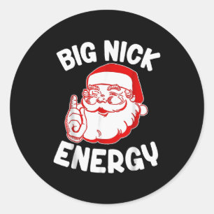 Adesivo Grande Energia Nick Divertido Natal Santa _1 