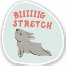 Grande esticador bonito ilustrado aqua do buldogue