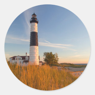 Adesivo Grande Farol De Ponto De Libertação No Lago Mich
