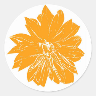 Adesivo Grande flor de laranja