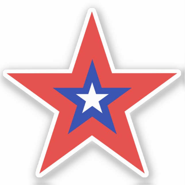 Adesivo Grande Fronteira Vermelha Patriótica Americana Bei (Frente)