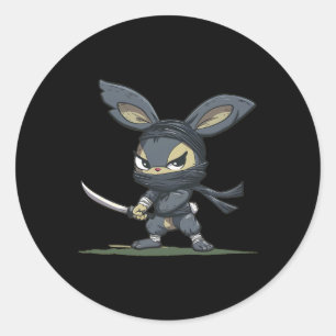 Adesivo Grande Gráfico do Coelho Ninja para uma Aventura D