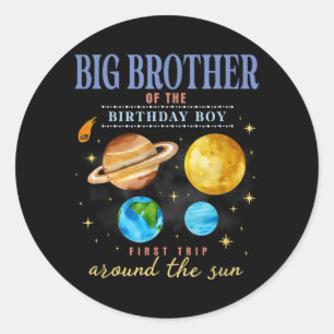 Adesivo Grande Irmão Espaço Exterior 1º Aniversário Primei