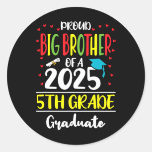 Adesivo Grande Irmão Orgulhoso De Um Cl De Gradua 5 2025