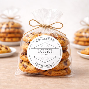 Adesivo Grande Logotipo Empresarial Simples Personalizável