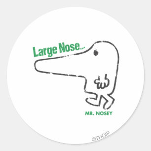 Adesivo Grande nariz do Sr. Nosey