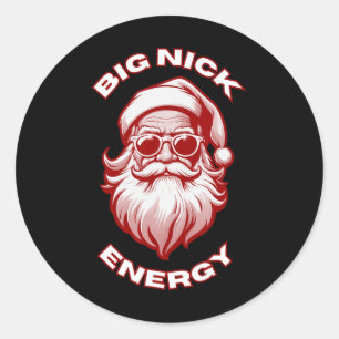 Adesivo Grande Nick Energia Divertido Natal Santa