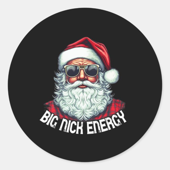 Adesivo Grande Nick Energy Divertiu Papais noeis Natal 1 (Frente)