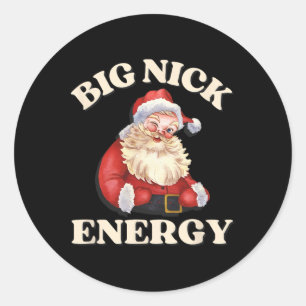Adesivo Grande Nick Energy Papais noeis Engraçado Natal