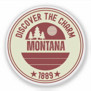 Adesivo Grande País do Céu MT - Presente de Montana