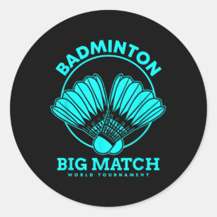Adesivo Grande Partida de Badminton