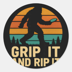 Adesivo Grande Pé Disco Golf Retro Vintage Grip E Lançamen