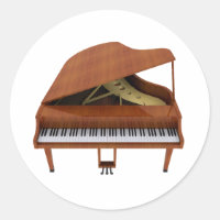 Grande Piano: Acabamento da Madeira: Modelo 3D: