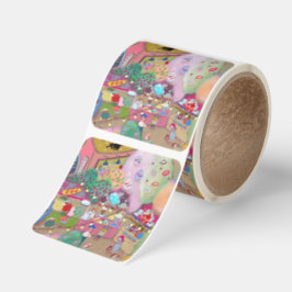 Adesivo Grande Quadrado – Desenho de Arte Inspirad