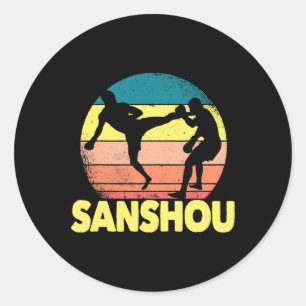 Adesivo Grande Sanshou Design Chinês Kickboxing Artes Marc