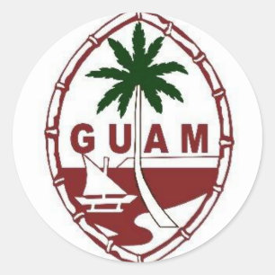 Adesivo Grande selo de Guam