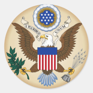 ADESIVO GRANDE SELO DOS ESTADOS UNIDOS