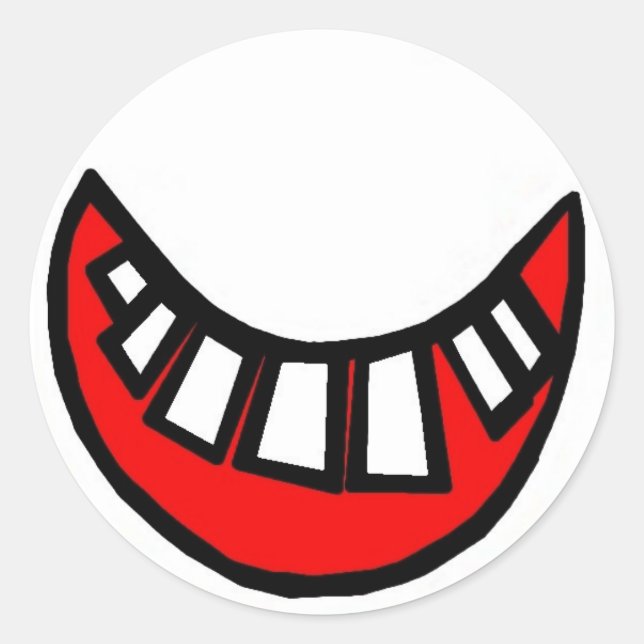 adesivo grande sorriso de dente (Frente)
