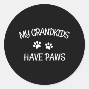 Adesivo Grande Tem Patas Engraçado Cachorro Vovó
