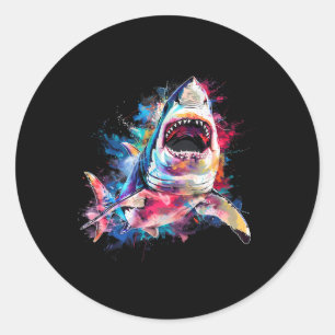 Adesivo Grande Tubarão Branco Scuby Mergulho Pesca Amante