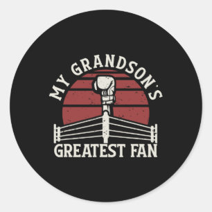 Adesivo Grande Ventilador do Vovô Boxando vovó Boxing Gran