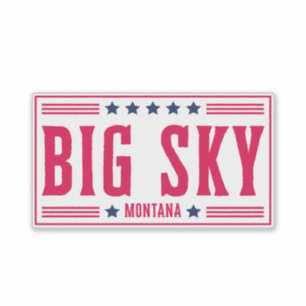 Adesivo Grandes estrelas e tiras do SKY MONTANA