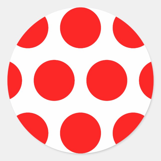 Adesivo Grandes pontos vermelhos (Frente)