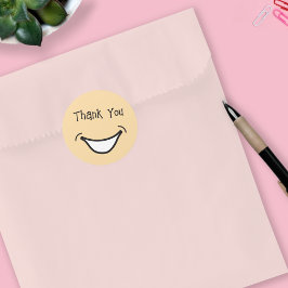 Adesivo Grandes sorrisos bonitos e coloridos Obrigado Stic