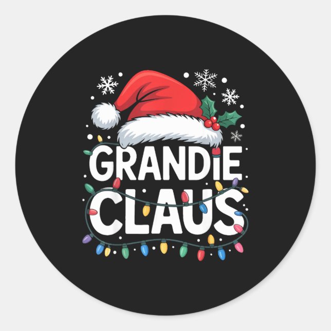 Adesivo Grandie Claus Matching Family Christmas Holiday Pa (Frente)