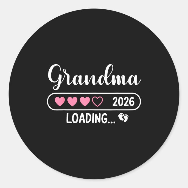 Adesivo Grandma 2026 Loading New Grandma Est 2026  (Frente)