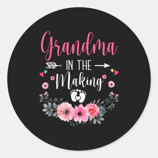 Adesivo Grandma In The Making Vitro Fertilization Pregnanc (Frente)