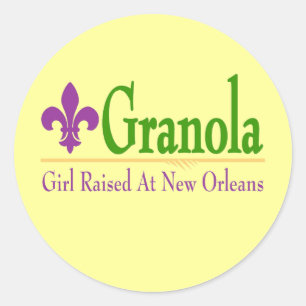 Adesivo Granola, menina aumentada em Nola