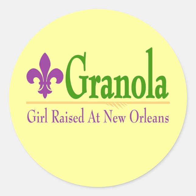 Adesivo Granola, Rapariga Criada Na NOLa (Frente)