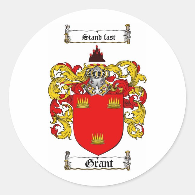 ADESIVO GRANT FAMILY CREST - GRANT CASACO ARMS (Frente)