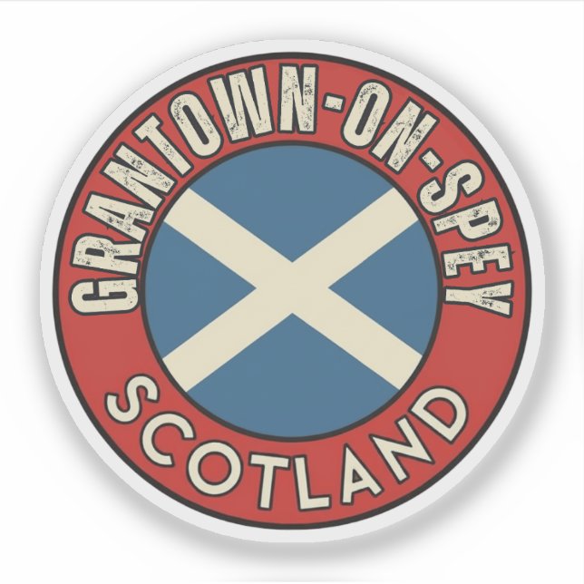 Adesivo Grantown-on-Spey, Escócia (Frente)