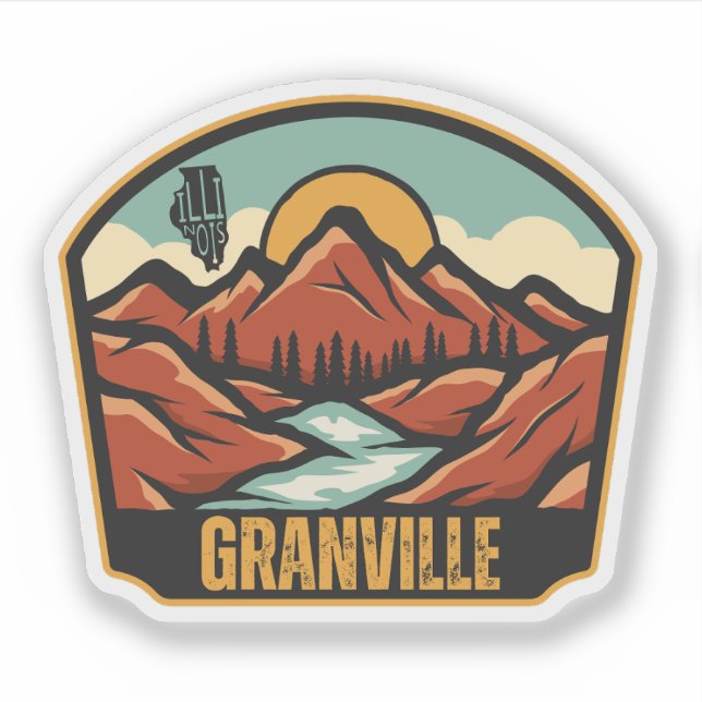 Adesivo Granville, Illinois  (Frente)