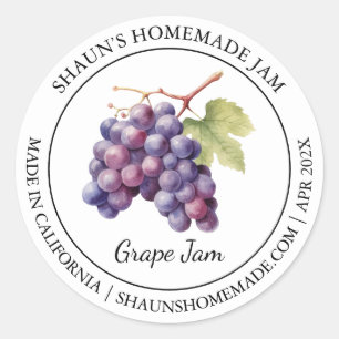 Adesivo Grape Jam Modern label