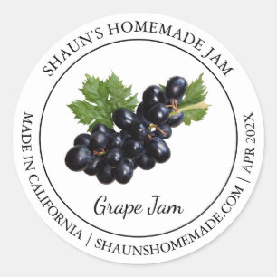 Adesivo Grape Jam Modern label