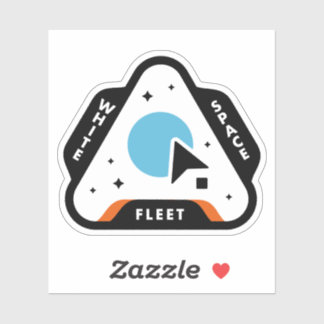 Adesivo Graphic Designer White Space Fleet Sticker