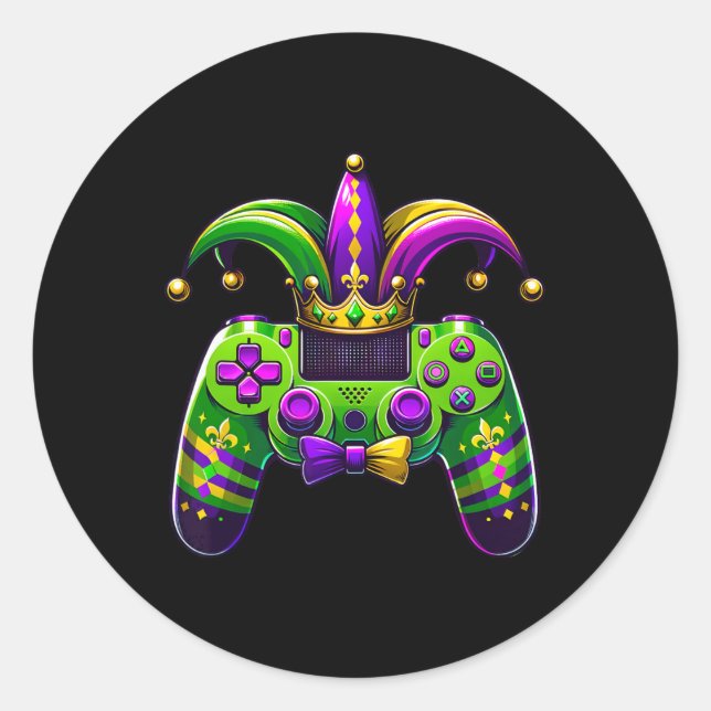 Adesivo Gras Video Game Controller Jester Hat Boy Cos (Frente)